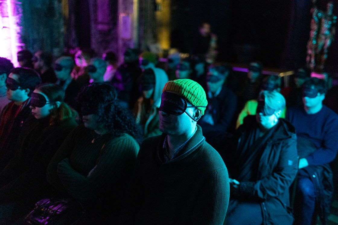 In the dark music experience