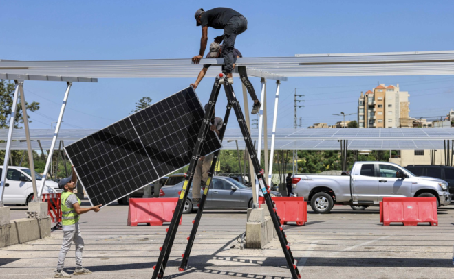 solar panels in Lebanon