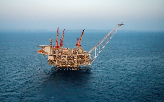 Leviathan natural gas rig off the coast of Haifa, Israel