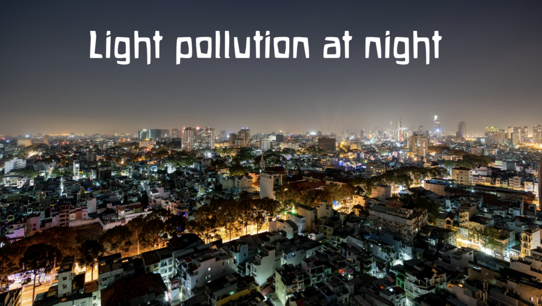 night pollution at night