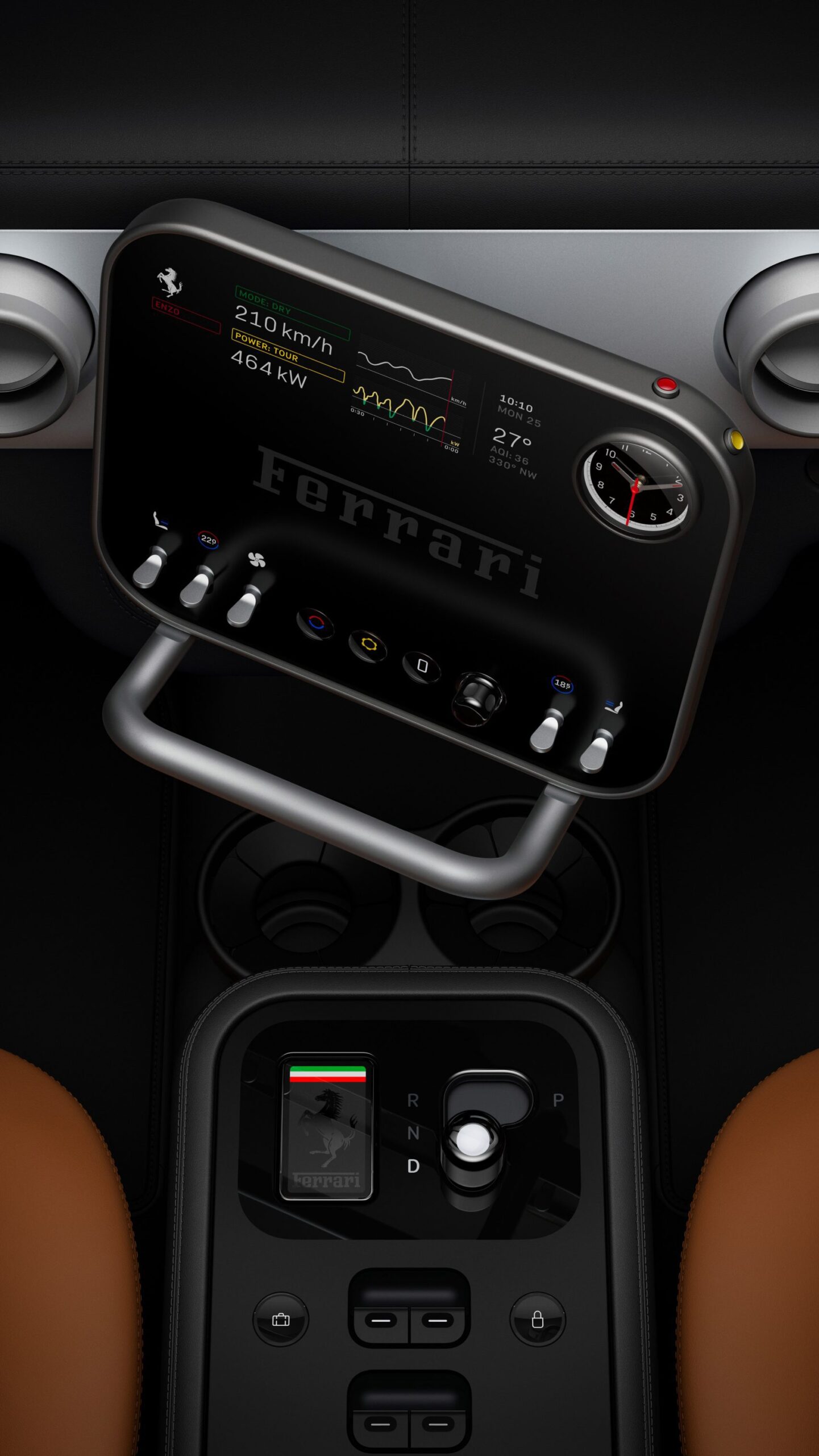 Ferrari Luce EV, Ferrari Luce EV interior, new electric Ferrari, electric Ferrari, Ferrari electric vehicle, luxury EV interior, sustainable luxury car, handmade luxury, electric supercar, recycled aluminum steering wheel, luxury car craftsmanship, Ferrari EV, LOVEFROM