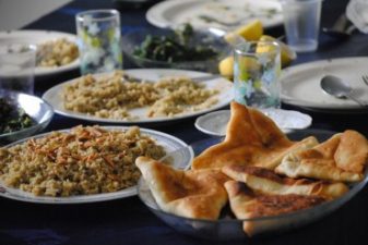 Foraged wild greens and fatayer turnovers recipe