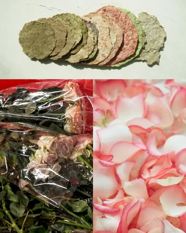 Make paper mache with flowers to create stunning vase