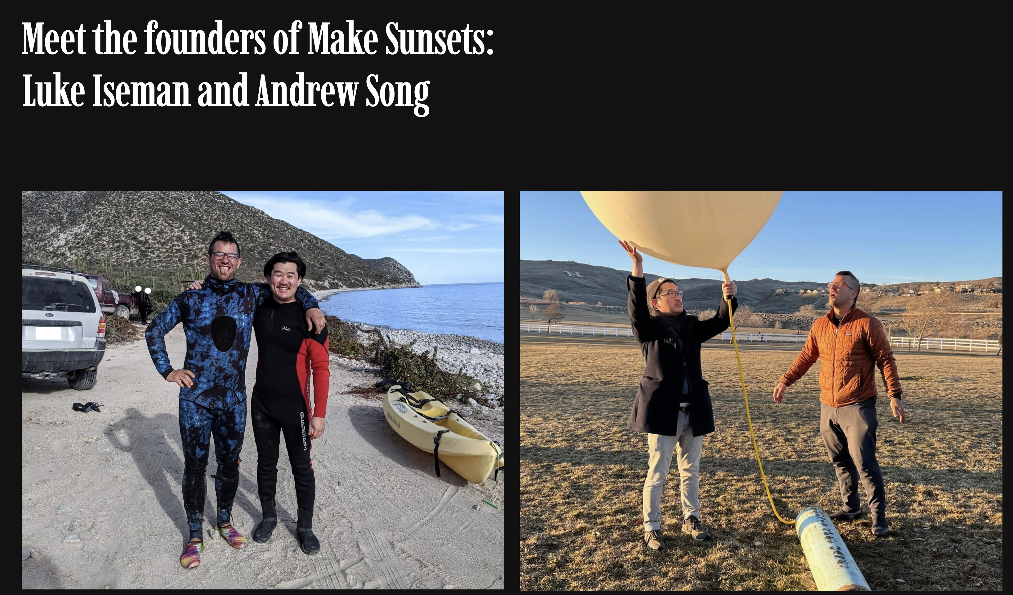 Make Sunsets founders