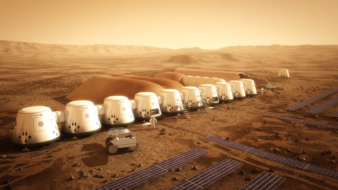 Mars one colony homes