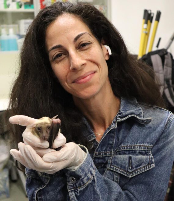 mayan weisberg holding a bat