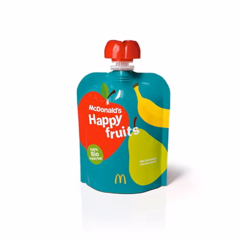 McDonald's sells fruit puree in pouches in Happy Meals