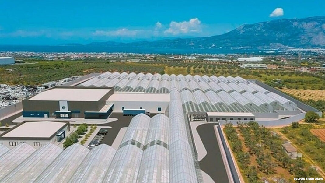 The €40 million project by Israel-based Tikun Olam, located near Corinth, will be built on a land parcel of six hectares. The facility includes 21,000 square meters of state-of-the-art hybrid greenhouses, a vertically integrated production plant and a fully equipped R&D department.