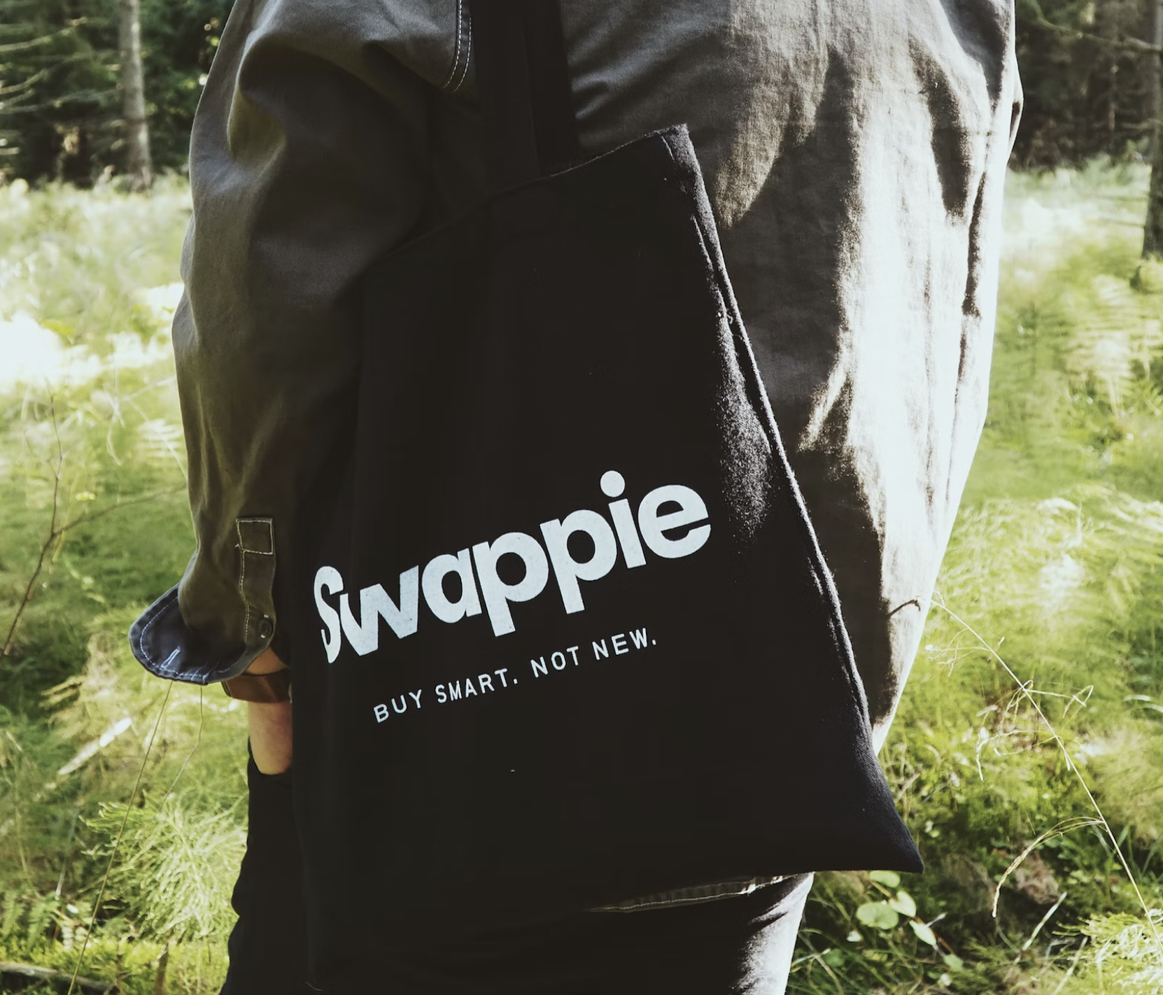 reusable cotton canvas bag, with a message for sustainabalists