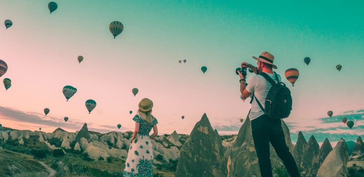 slow travel watching the balloons go by