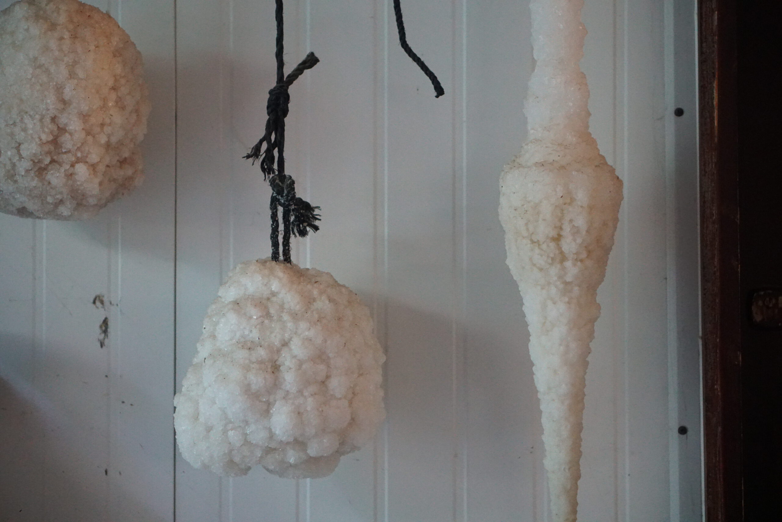 Growing baby crystals inside these crystal wombs