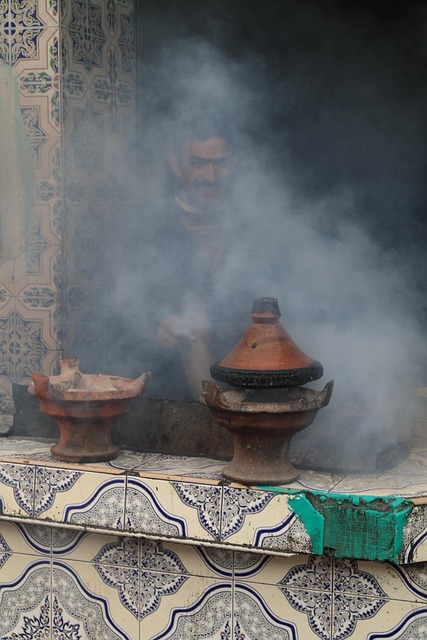 moroccan tajine in souk