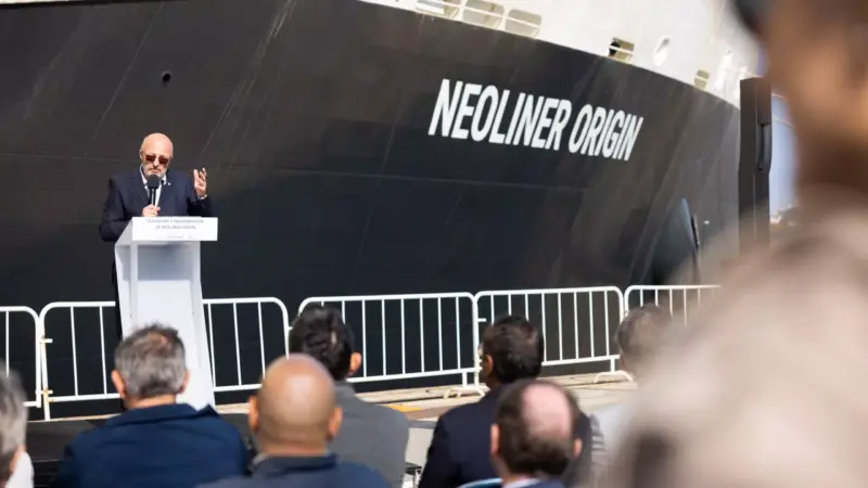 Wind-powered cargo ship Neoliner sails into Baltimore