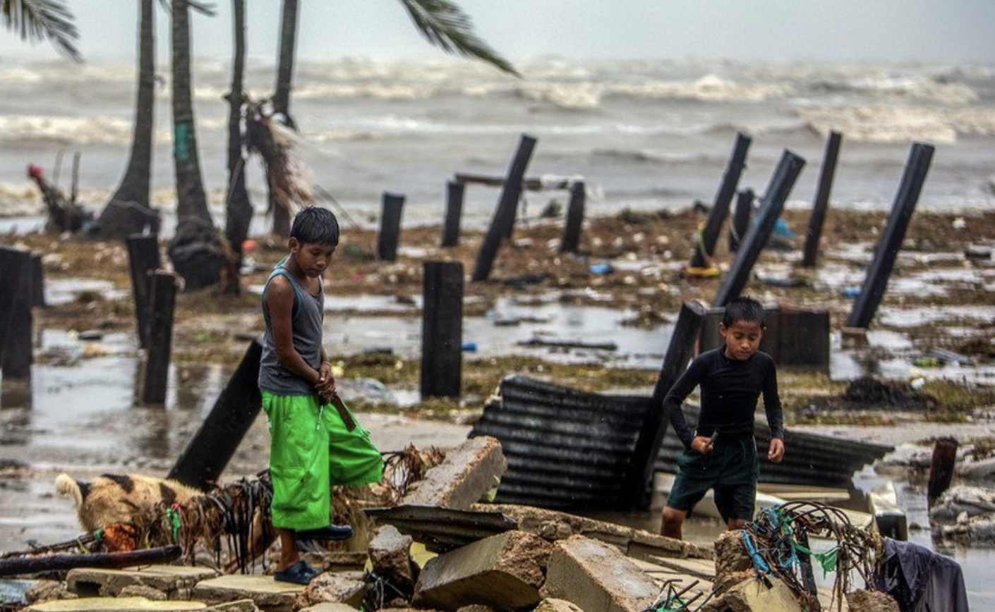 floods children, climate change