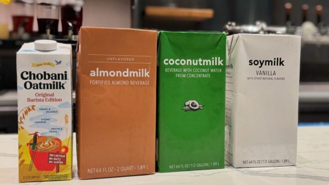 Private label, alternative milks available at Starbucks