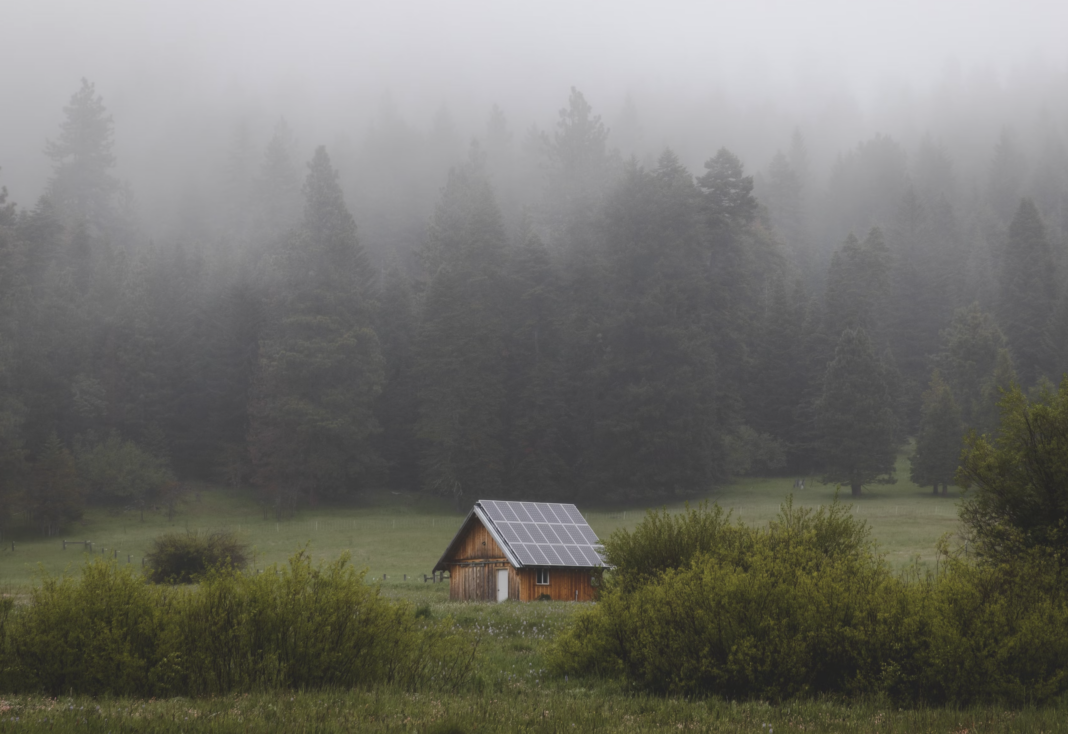 Off grid in the woods. You might want a generator