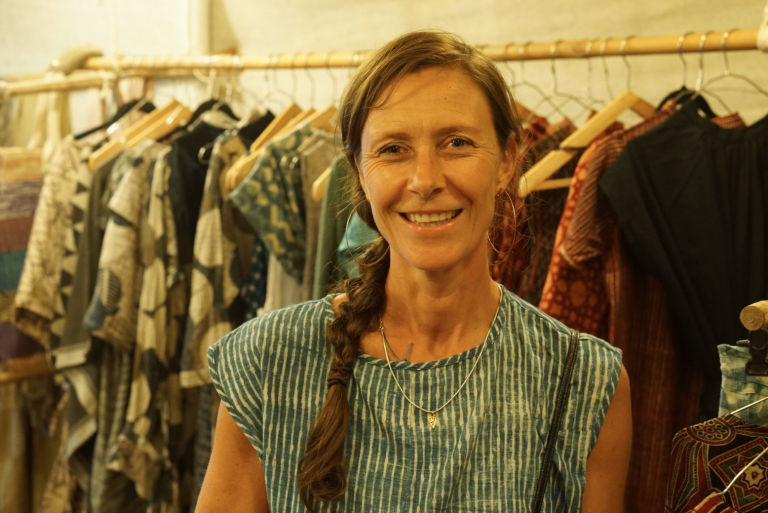 Weaving Ghandi’s hope into her coats