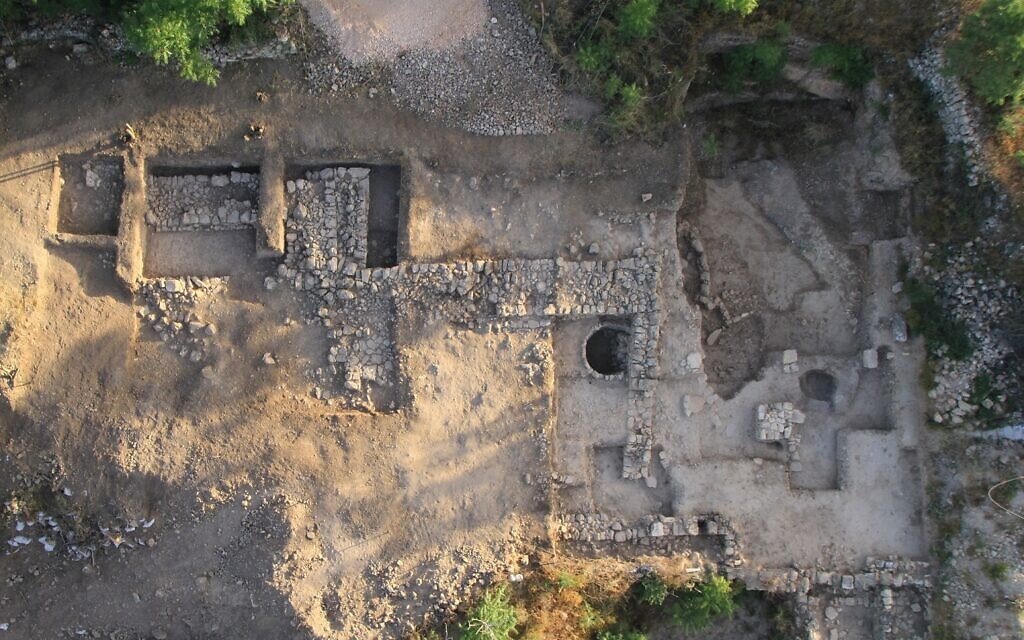 overhead view temple Motza
