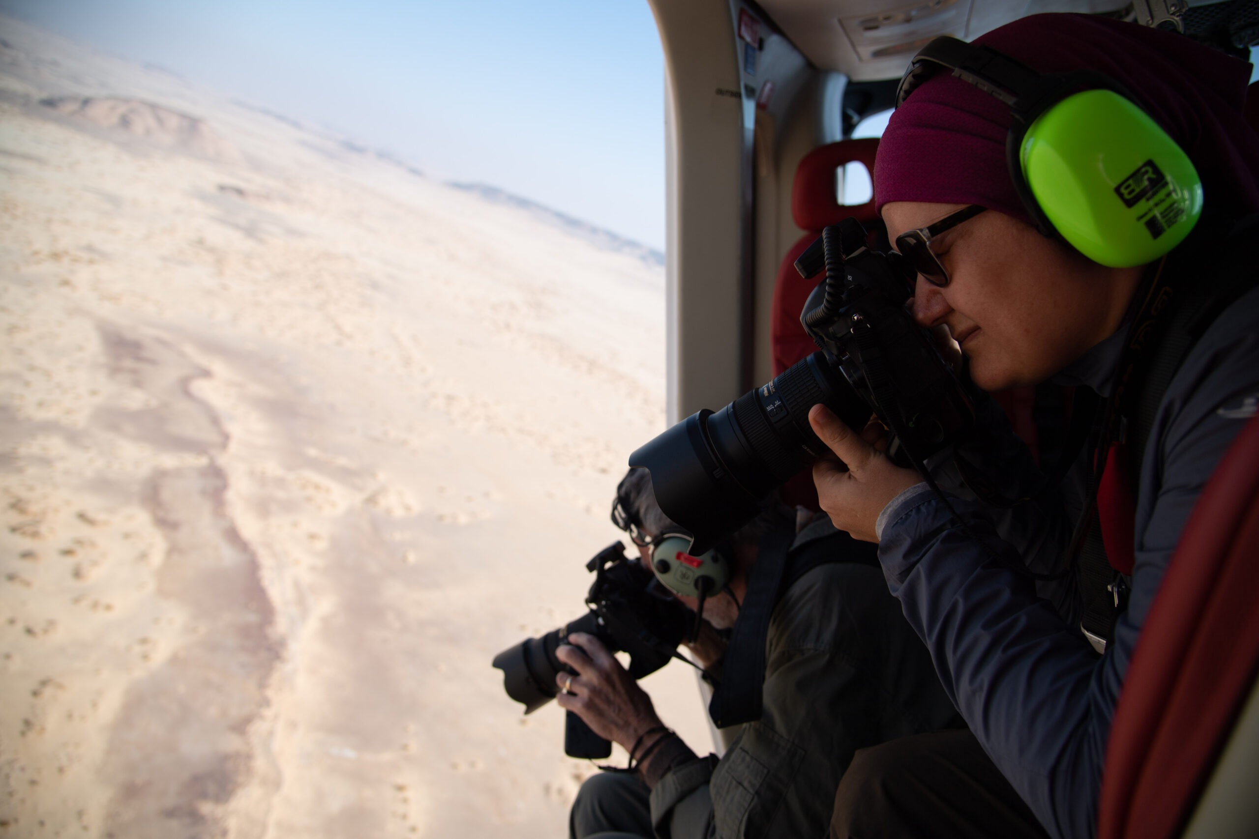 desert kites, helicopter in the sky