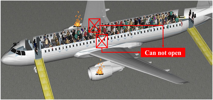 plane layout emergency