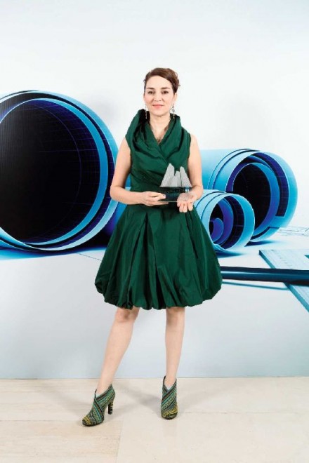 Raya ani, award winners, MEA, jumeriah beach hotel, 2014, dubai, United Arab Emirates, October 19, 2014 (Photo by Danny Allison/ITP Images)