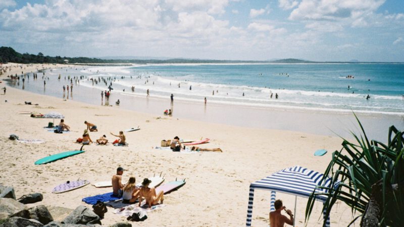 Head-to-toe sustainable beach style