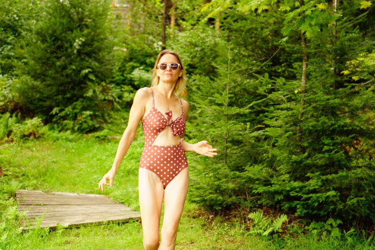 Reformation swimsuits for pin-up models and a saint