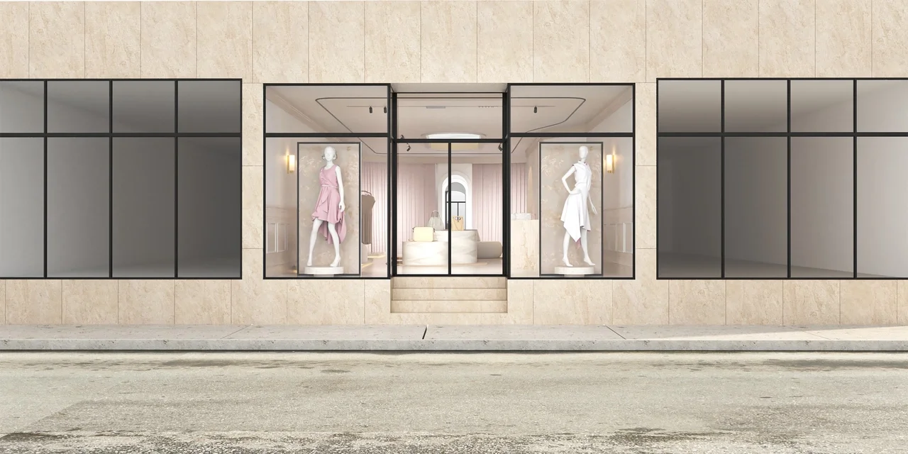 A retails space in Dubai, Balsam Madi. Reminds us of Berlin Minimalism.