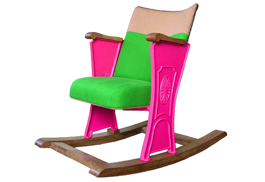upcycled cinema seat