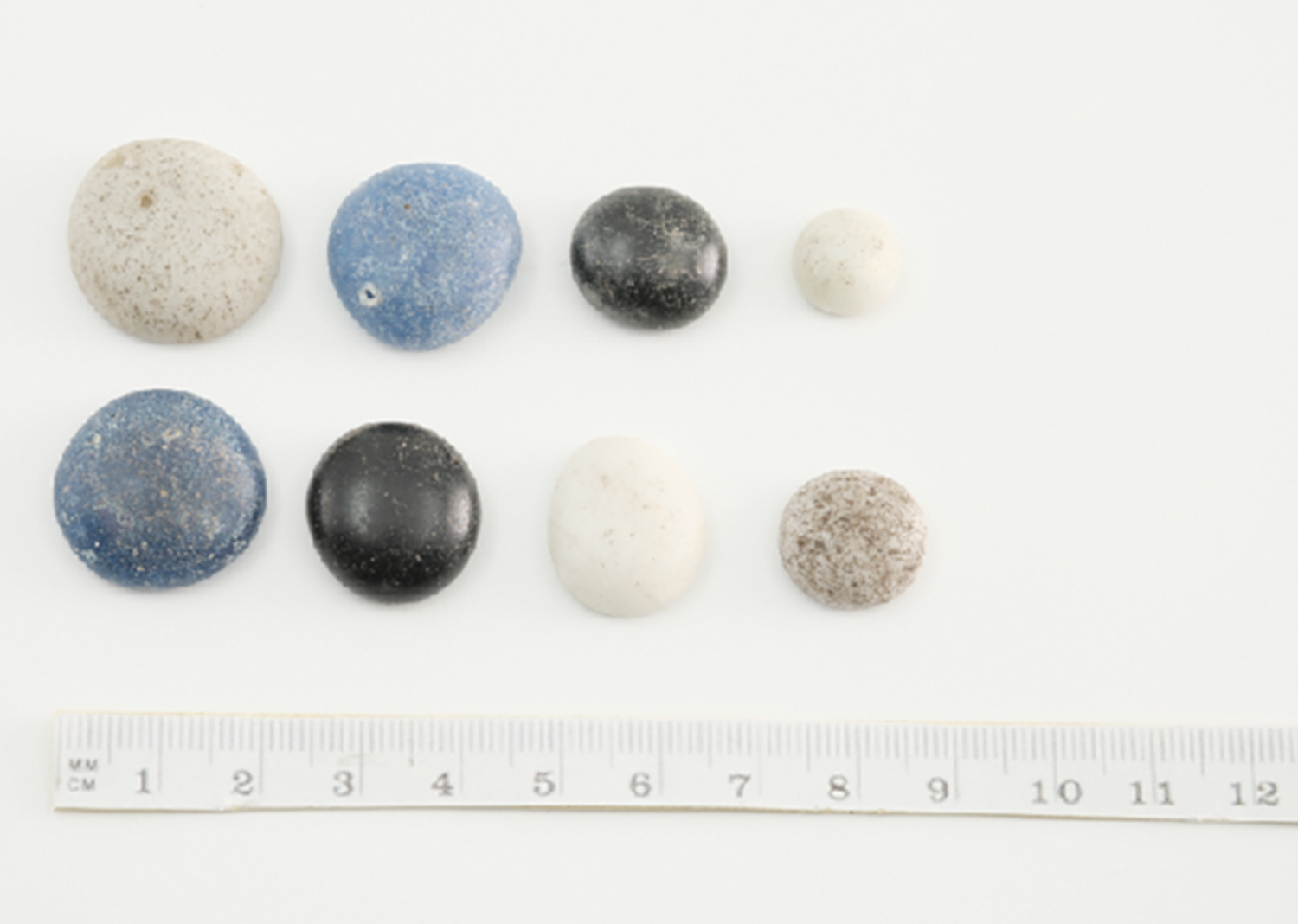 Results of the AI simulation showing nine possible game boards. In these games, the player with more pieces attempts to block the player with fewer pieces.Crist et al./Antiquity