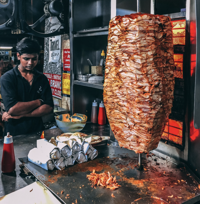 Shawarma and plastics