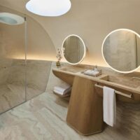 Shebara hotel Saudi Arabia, Red Sea luxury resort, eco design, modern architecture, beachfront villas, sustainable tourism, desert island destination, travel experience, eco travel, mirror pods, KSA