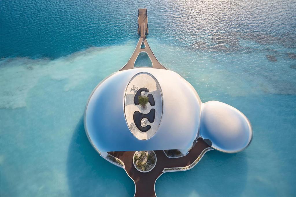 Shebara hotel Saudi Arabia, Red Sea luxury resort, eco design, modern architecture, beachfront villas, sustainable tourism, desert island destination, travel experience, eco travel, mirror pods, KSA
