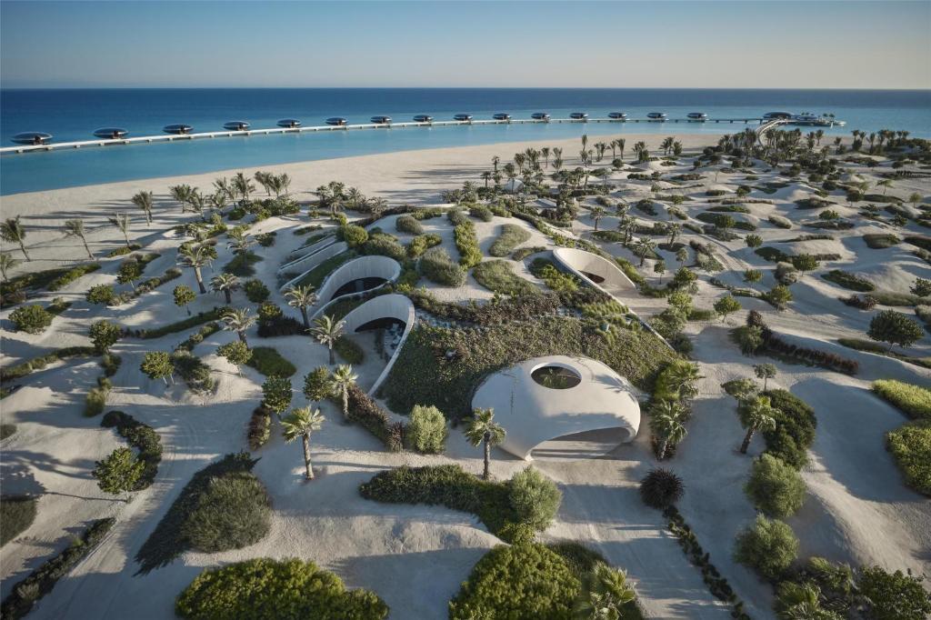Shebara hotel Saudi Arabia, Red Sea luxury resort, eco design, modern architecture, beachfront villas, sustainable tourism, desert island destination, travel experience, eco travel, mirror pods, KSA