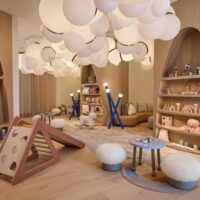 Children playground because the wealthy don't play with plastic