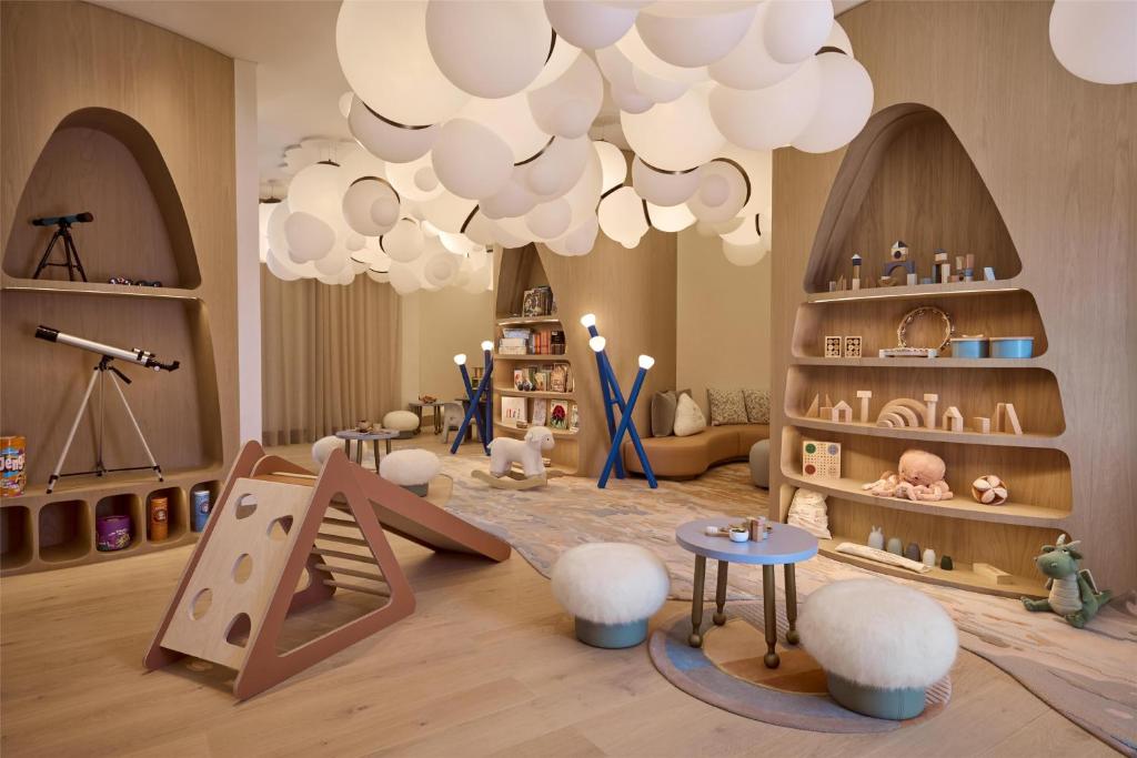 Children playground because the wealthy don't play with plastic