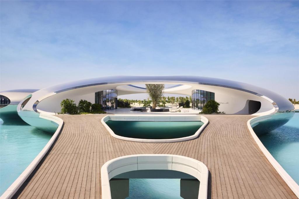 Shebara hotel Saudi Arabia, Red Sea luxury resort, eco design, modern architecture, beachfront villas, sustainable tourism, desert island destination, travel experience, eco travel, mirror pods, KSA