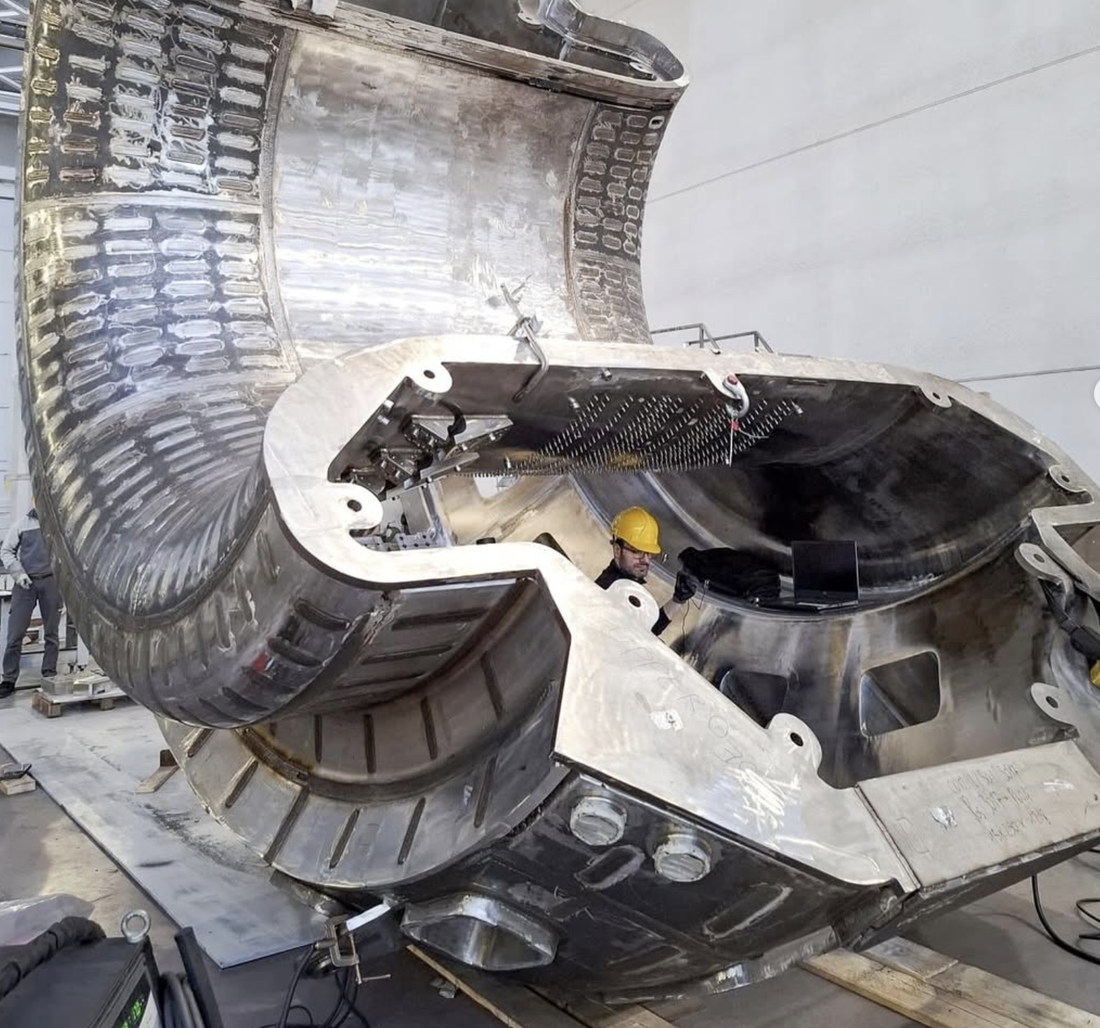 Commonwealth Fusion Systems fusion doughnut - a part of it being assembled