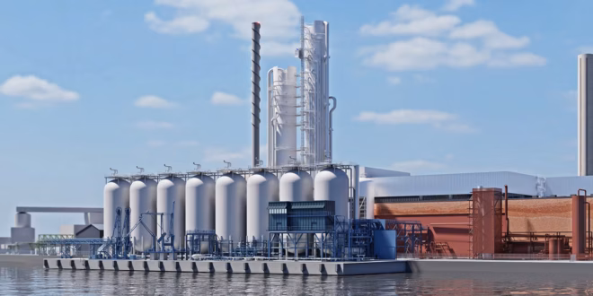 The Stockholm Exergi carbon capture-and-storage facility in the Swedish capital. Photo: Stockholm Exergi