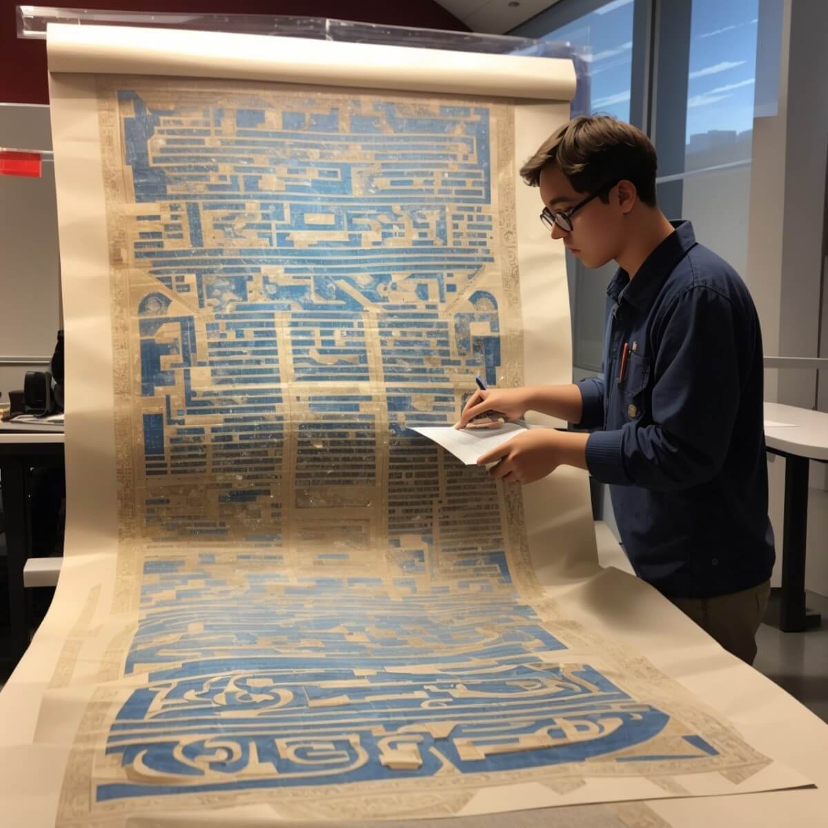 ancient papyrus scrolls read using AI