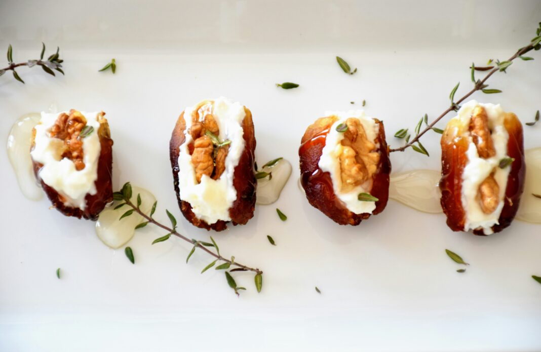 dates stuffed with goat cheese