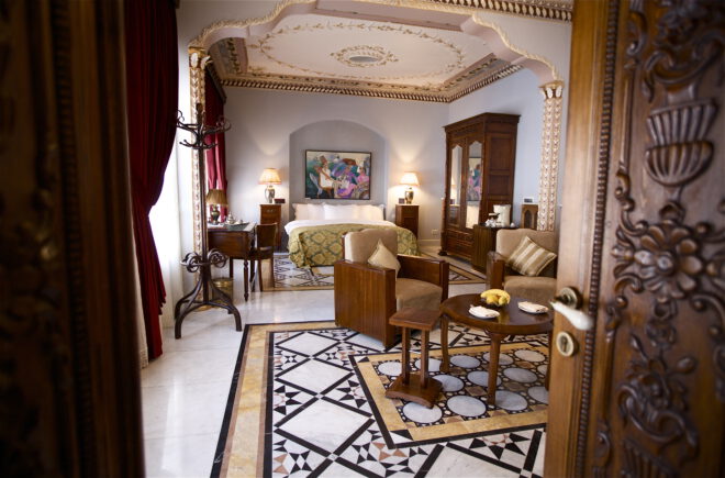 Beit Safran, boutique hotel in Syria, Damascus AIRBNB, stay in an ottoman palace, luxury hotel, sustainable travel, bathroom