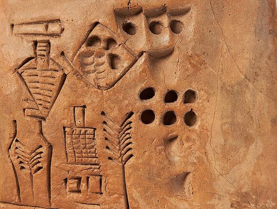 This 5,000-year-old tablet depicting beer-making and a signed sales transaction was sold for $230,000.