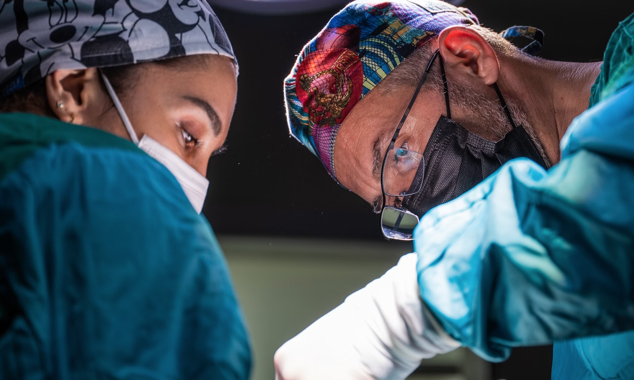 Doctors in operating room