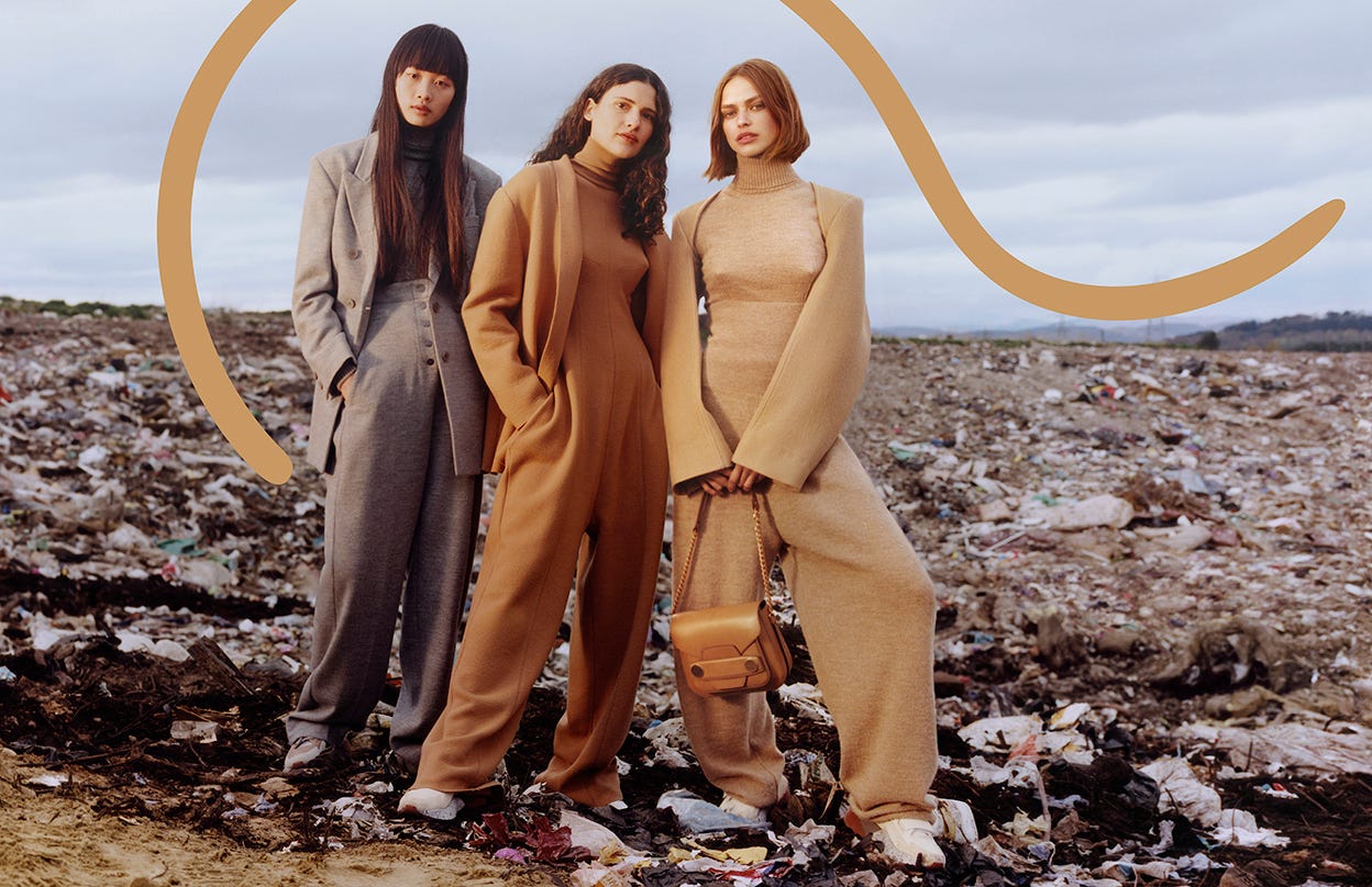 Sustainable fashion at a landfill runway, Stella McCartney