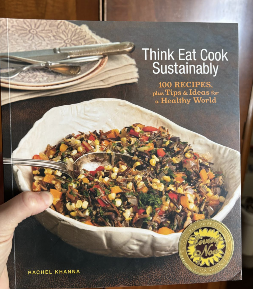 Think Eat Cook Sustainably is a philosophy book in sustainable food, in edible form
