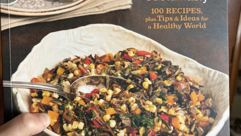 Think Eat Cook Sustainably is a philosophy book in sustainable food, in edible form