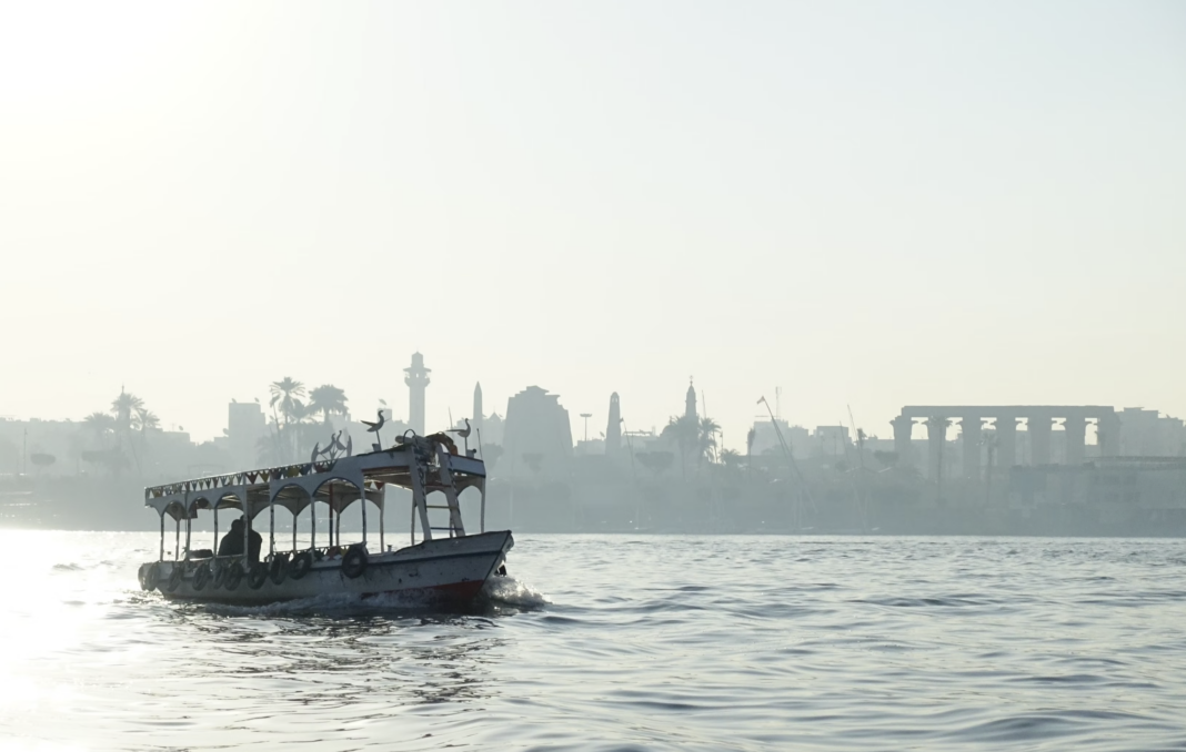 Nile river fishing boat
