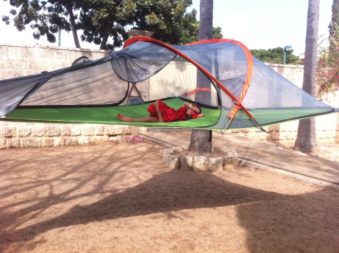 Tentsile is a hanging treehouse like tent 