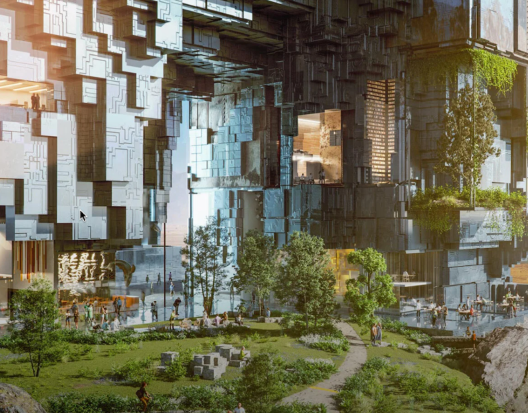 Video reveals 150-mile-long mirrored skyscraper The Line in Saudi Arabia